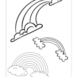 Rainbow Coloring Page